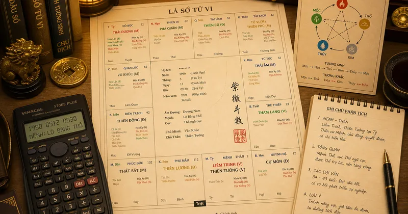Quy trình cục trong lá số tử vi