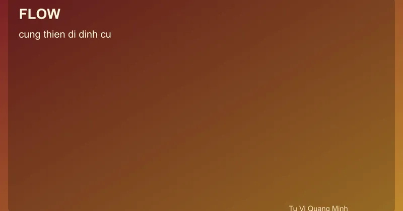 Quy trình cung thiên di định cư