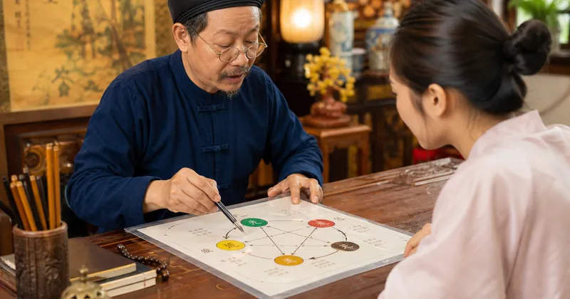 Quy trình ngũ hành sinh khắc tử vi