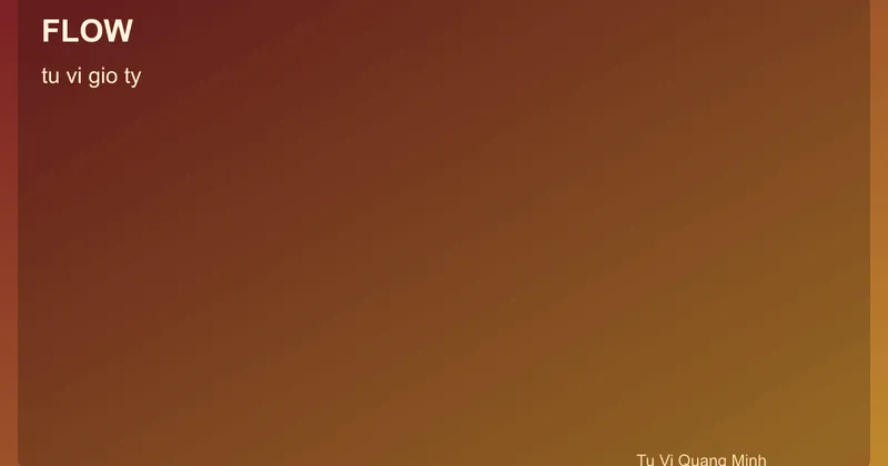 Quy trình tử vi giờ tý