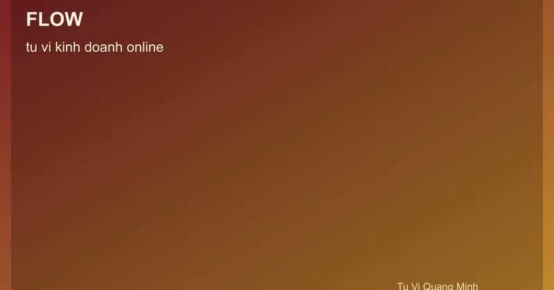Quy trình tử vi kinh doanh online