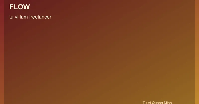 Quy trình tử vi làm freelancer