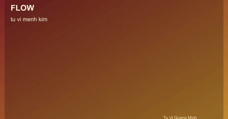 Quy trình tử vi mệnh kim