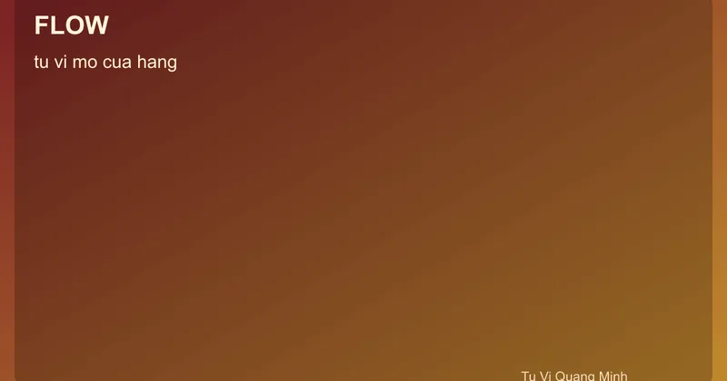 Quy trình tử vi mở cửa hàng