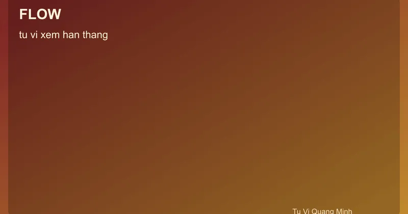Quy trình tử vi xem hạn tháng