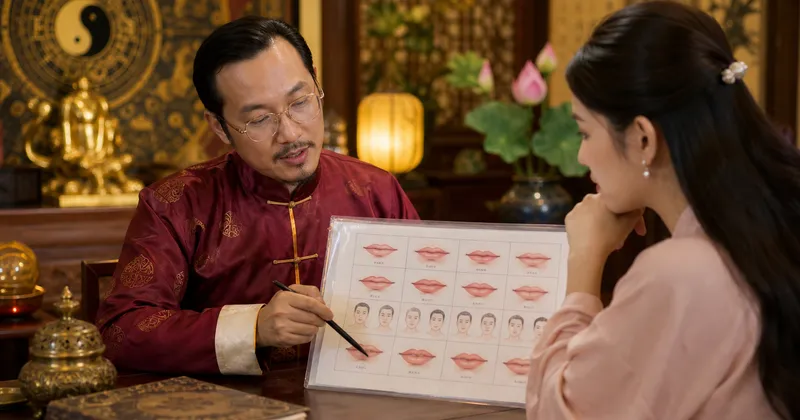Quy trình tướng môi nhân duyên