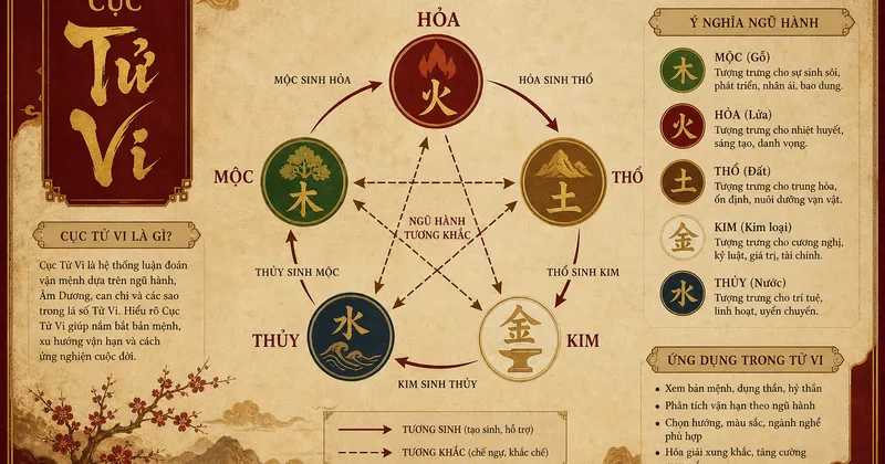 Sơ đồ cục trong lá số tử vi