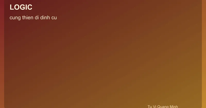 Sơ đồ cung thiên di định cư