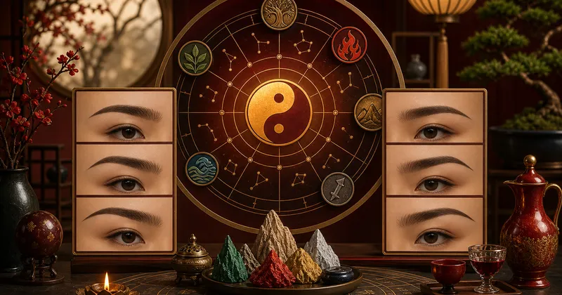 Sơ đồ tướng lông mày tình duyên