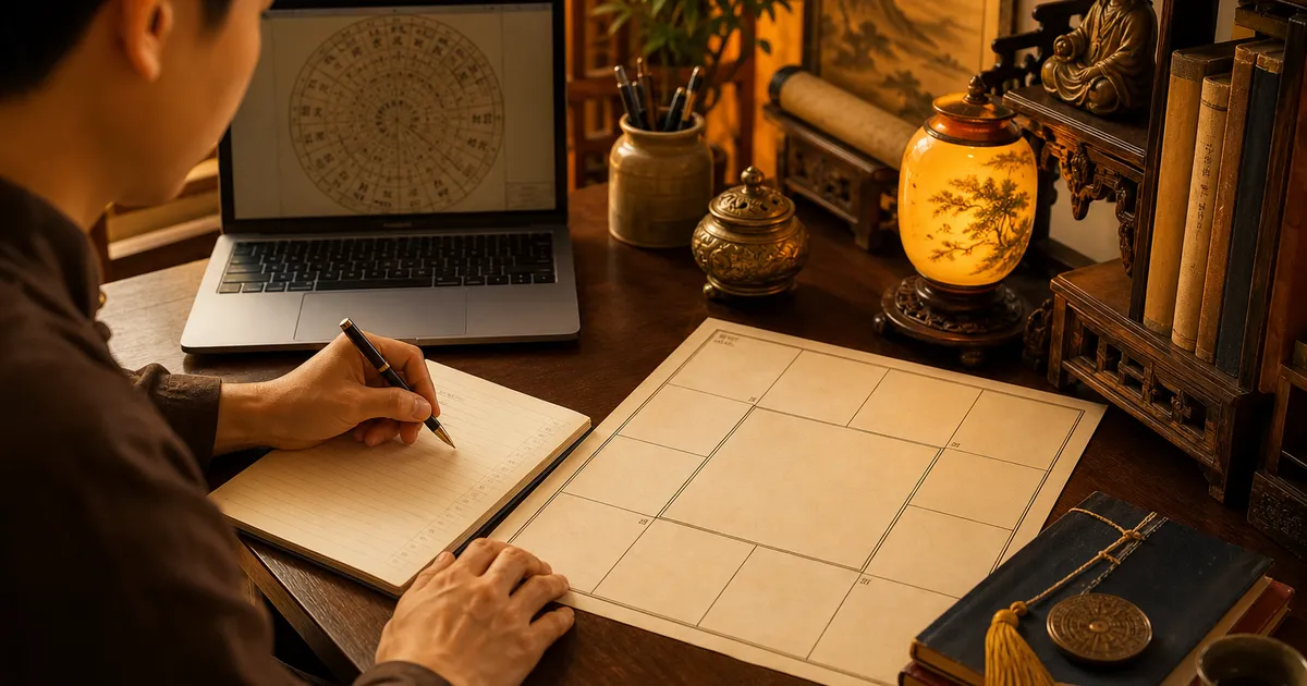 cách lập lá số tử vi — minh họa Tử Vi Quang Minh