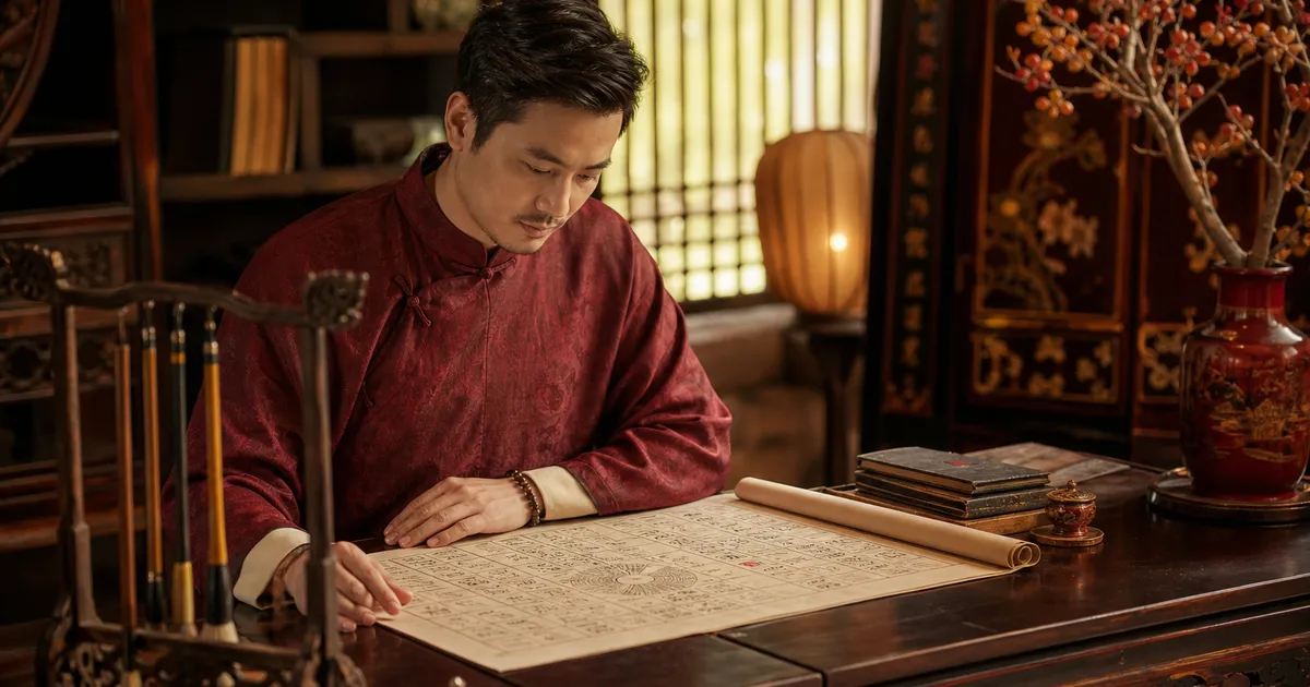Ảnh minh họa đọc lá số âm lịch — chủ đề cung thân tử vi