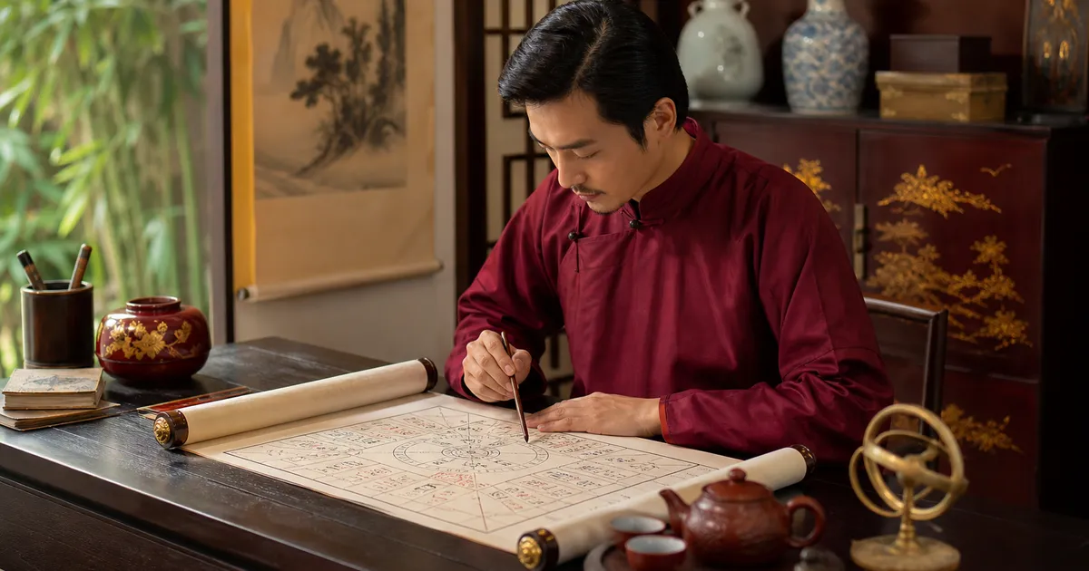 lập lá số tử vi theo giờ sinh — minh họa Tử Vi Quang Minh