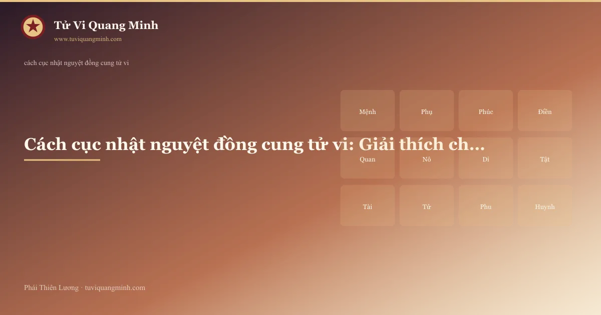 cách cục nhật nguyệt đồng cung tử vi — minh họa Tử Vi Quang Minh