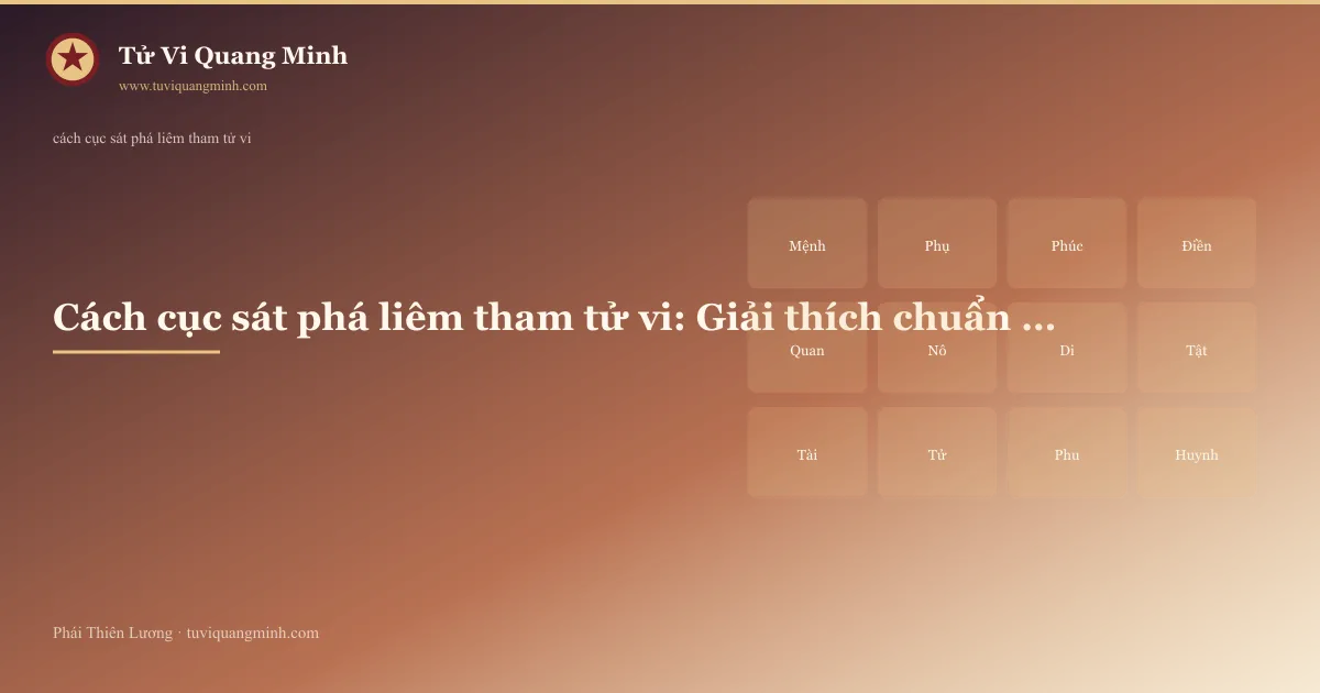 cách cục sát phá liêm tham tử vi — minh họa Tử Vi Quang Minh
