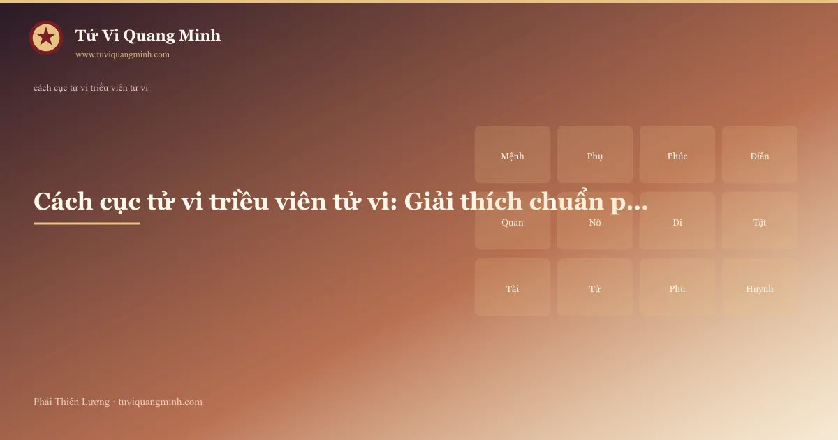 cách cục tử vi triều viên tử vi — minh họa Tử Vi Quang Minh