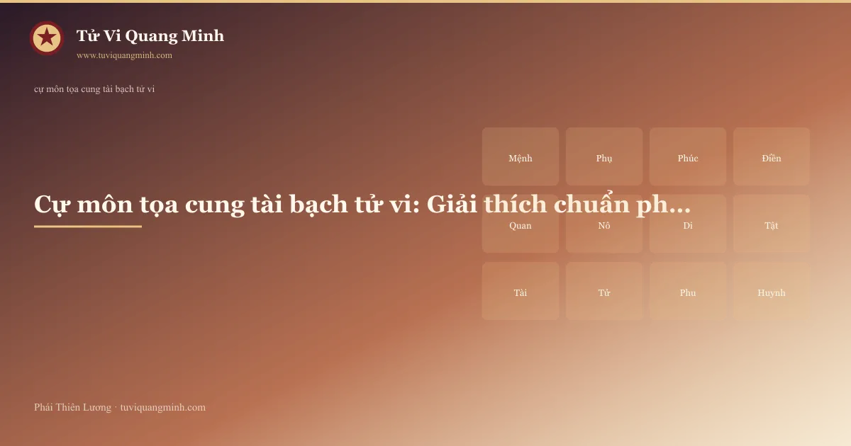 cự môn tọa cung tài bạch tử vi — minh họa Tử Vi Quang Minh