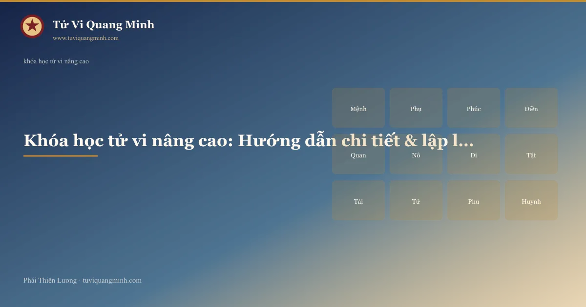 khóa học tử vi nâng cao — minh họa Tử Vi Quang Minh
