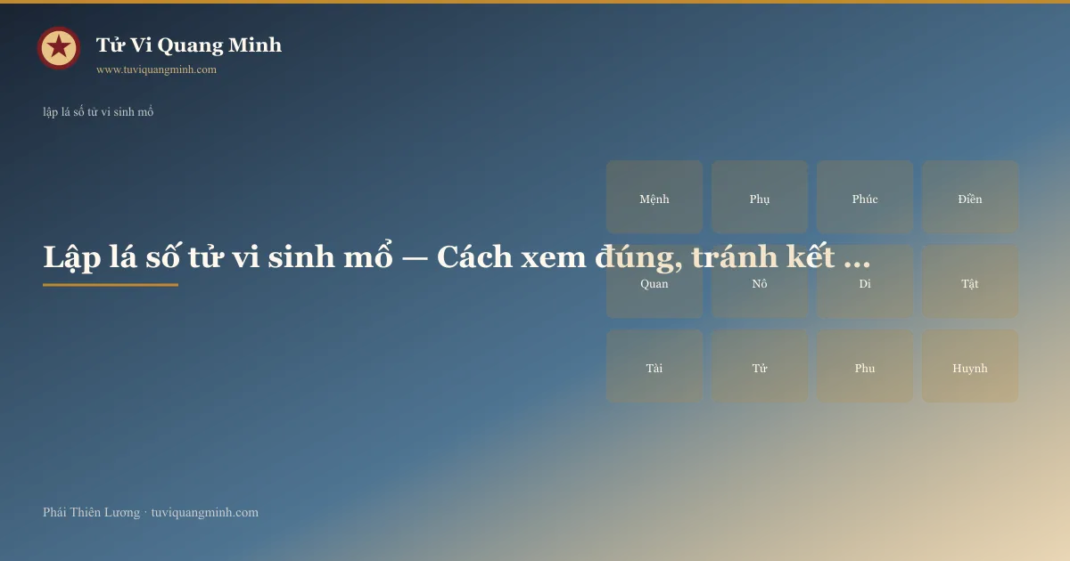lập lá số tử vi sinh mổ — minh họa Tử Vi Quang Minh