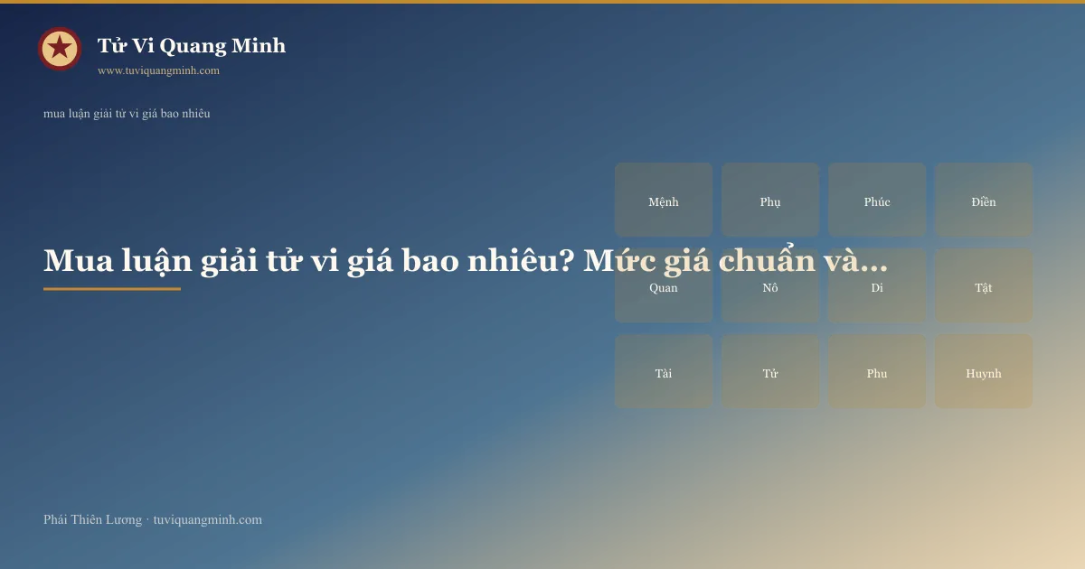 mua luận giải tử vi giá bao nhiêu — minh họa Tử Vi Quang Minh