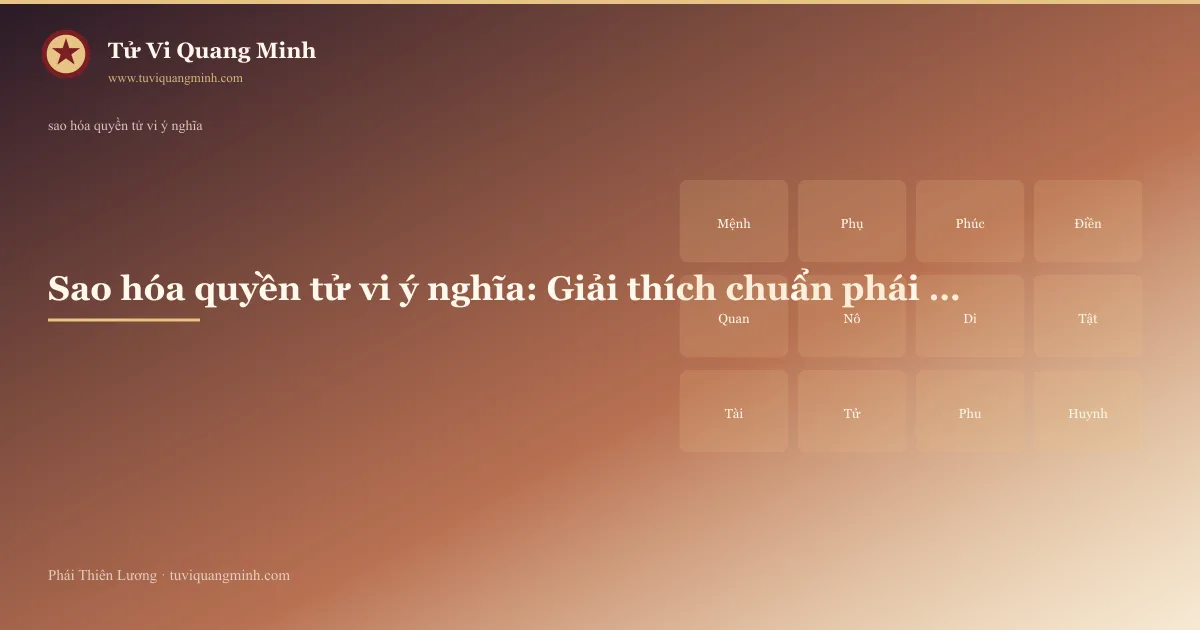 sao hóa quyền tử vi ý nghĩa — minh họa Tử Vi Quang Minh