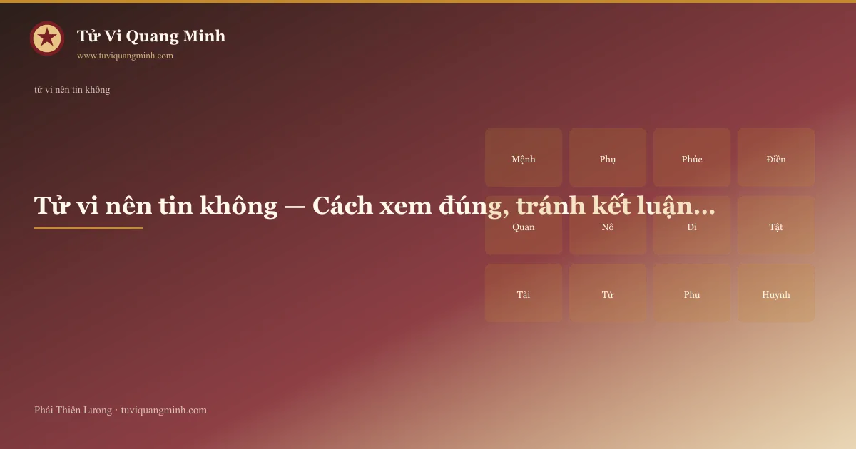 tử vi nên tin không — minh họa Tử Vi Quang Minh