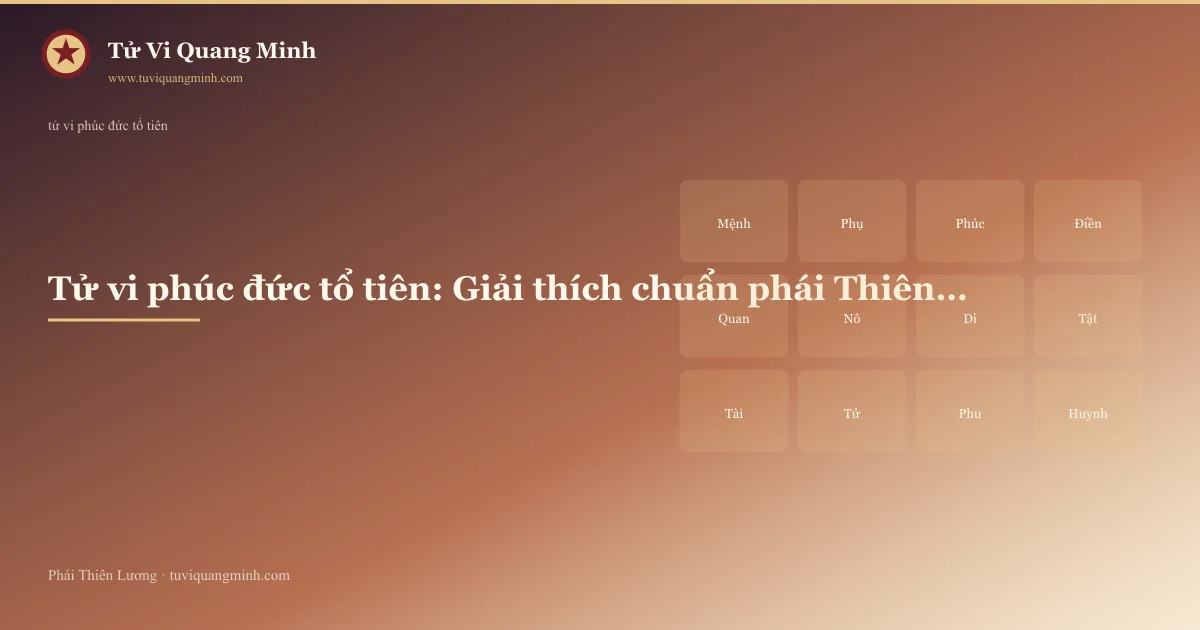 tử vi phúc đức tổ tiên — minh họa Tử Vi Quang Minh