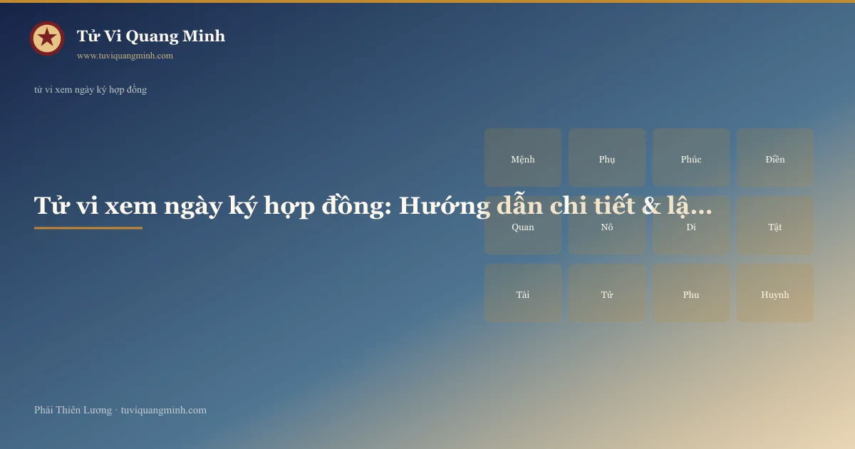 tử vi xem ngày ký hợp đồng — minh họa Tử Vi Quang Minh