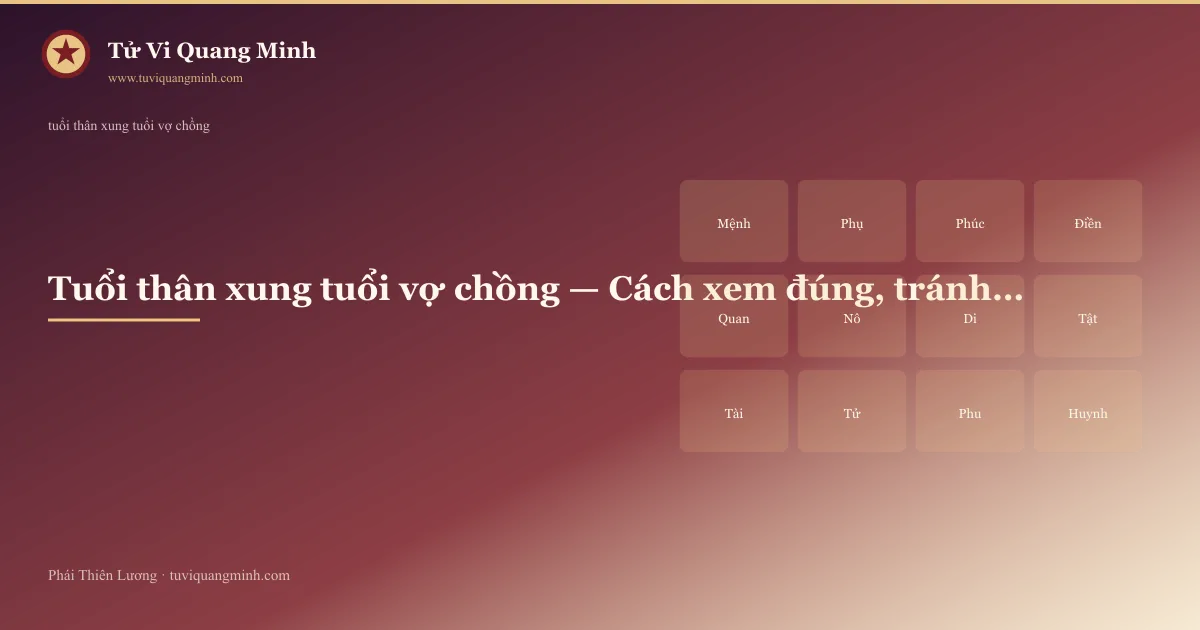 tuổi thân xung tuổi vợ chồng — minh họa Tử Vi Quang Minh