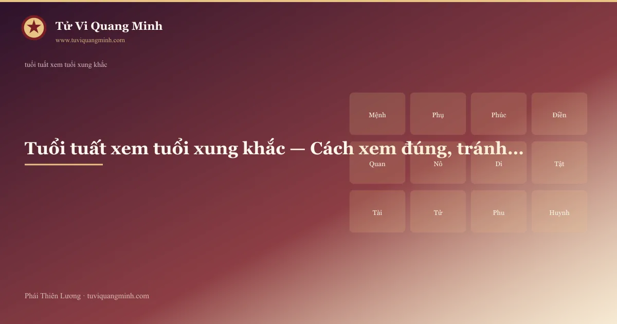 tuổi tuất xem tuổi xung khắc — minh họa Tử Vi Quang Minh