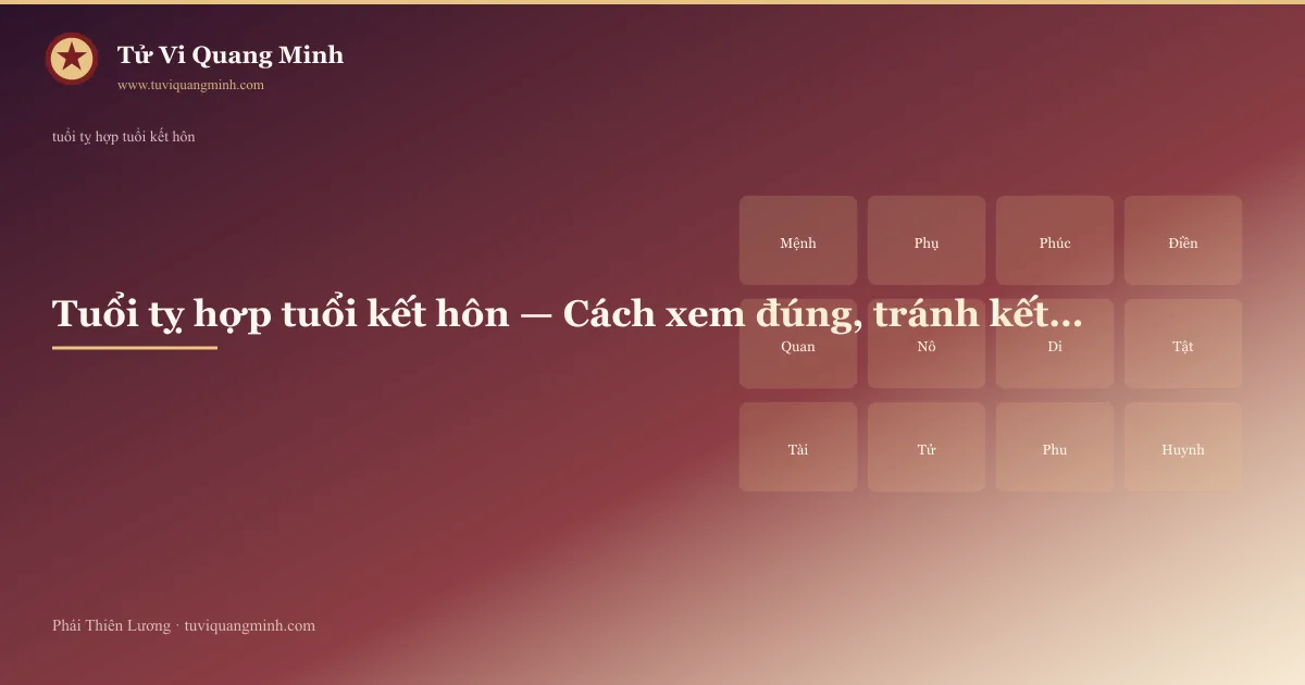 tuổi tỵ hợp tuổi kết hôn — minh họa Tử Vi Quang Minh